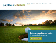 Tablet Screenshot of golfdealsnederland.nl
